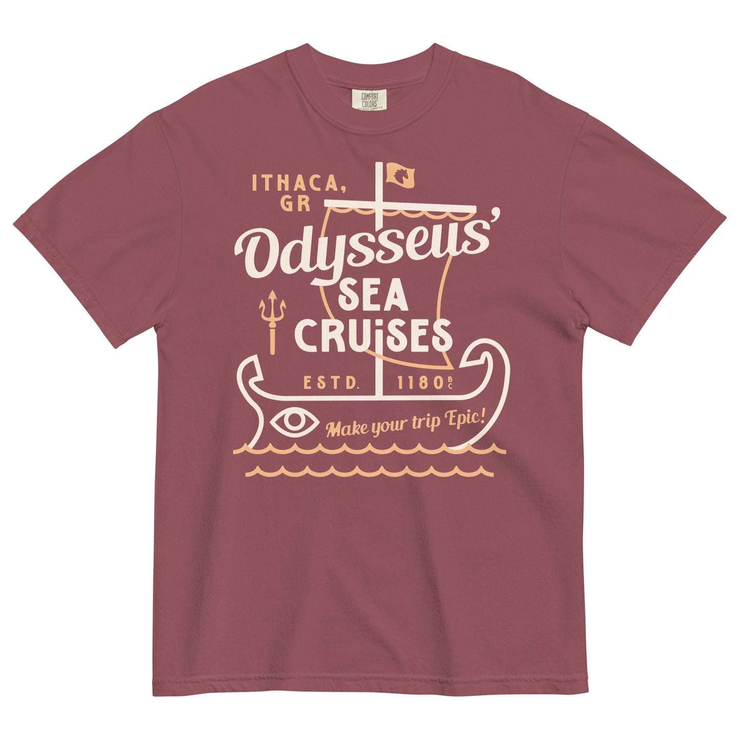 Odysseus Sea Cruises Men's Relaxed Fit Tee