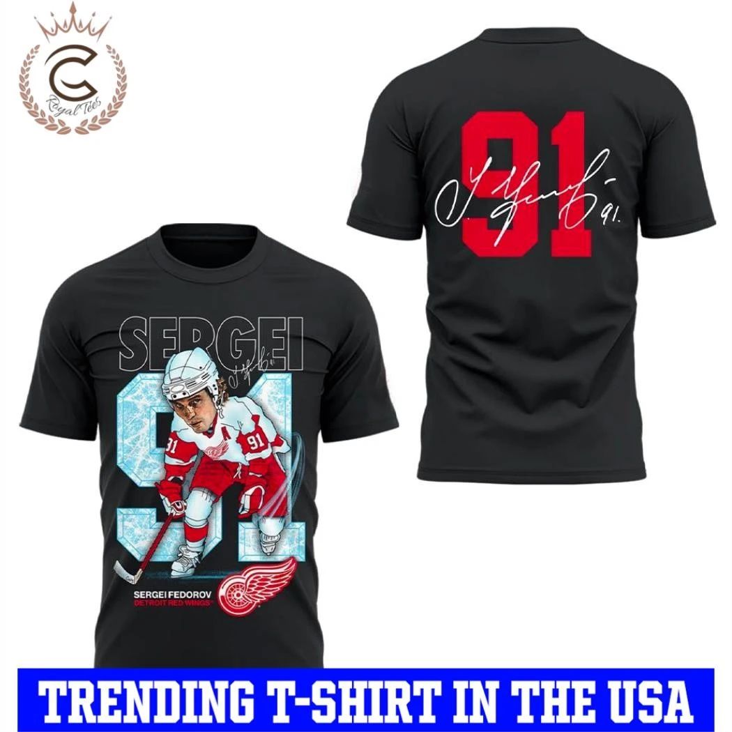 Detroit Red Wings Fedorov 91 Forever Shirt