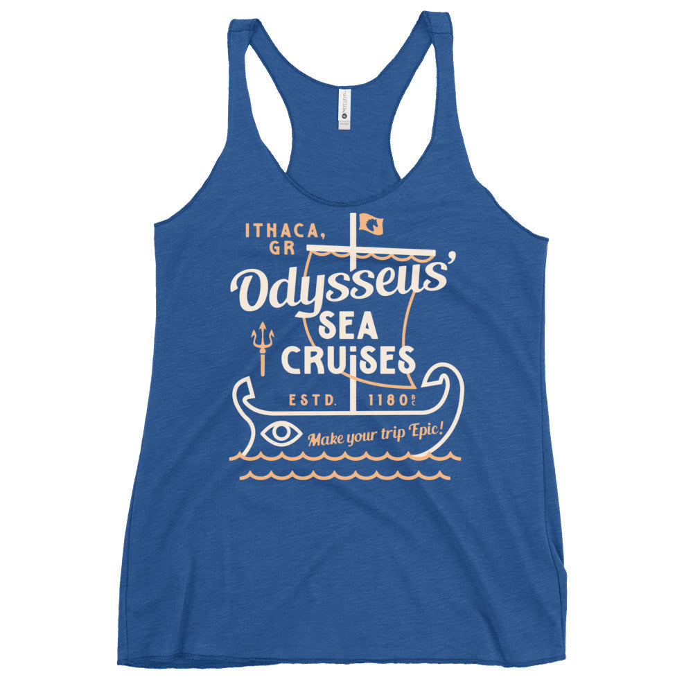 Odysseus Sea Cruises Women's Racerback Tank