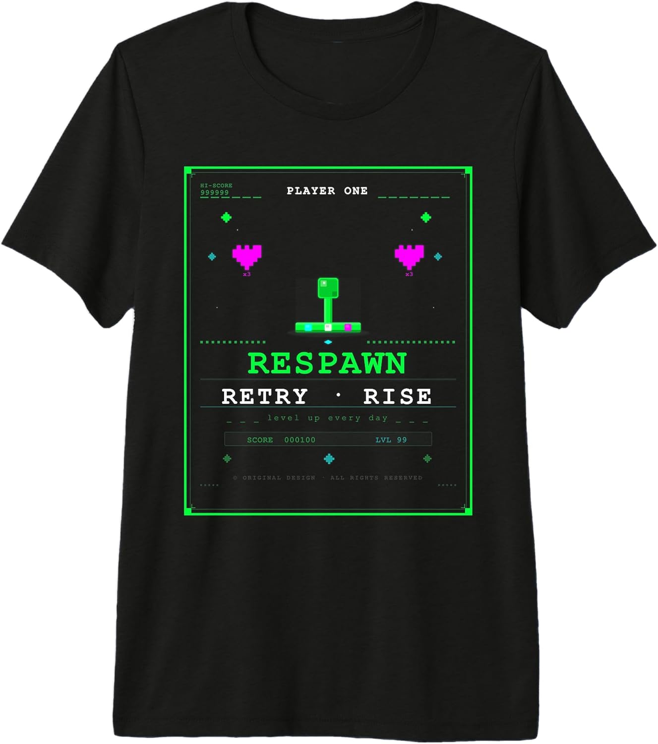 Retro Pixel Gaming Design Arcade Gamer Geschenk