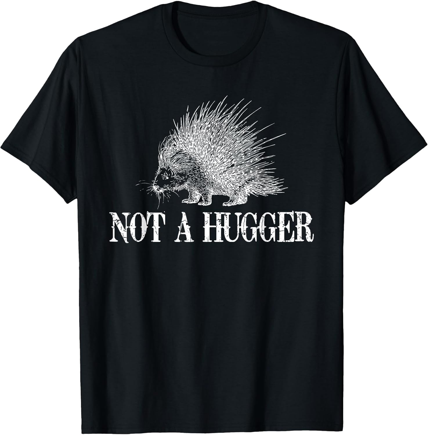 I Don't Hug Apparel Funny Introvert Porcupine Tee