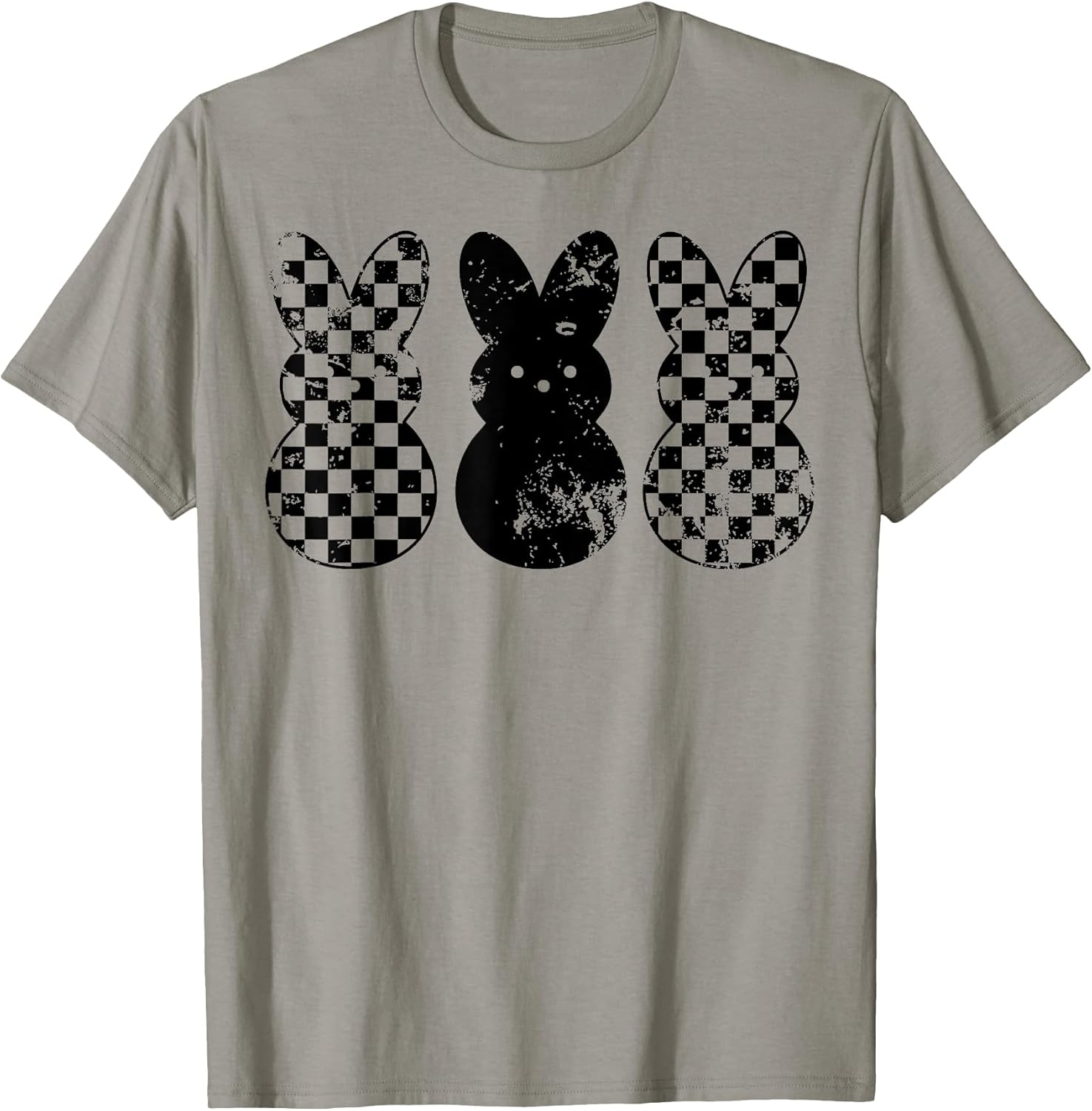 Checkerboard Easter Bunny Kids Boys Girls Teens
