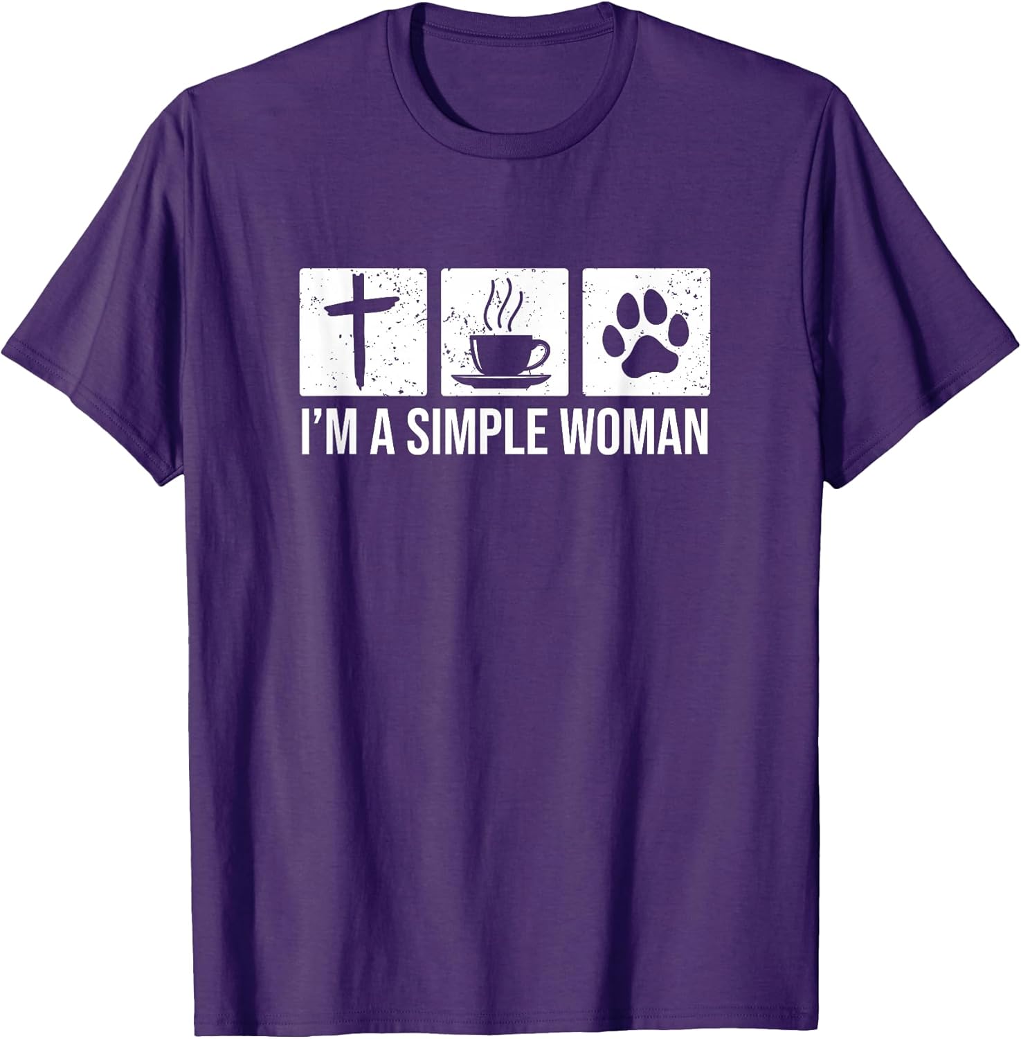 I'm A Simple Woman Cross Coffee Paw Merch