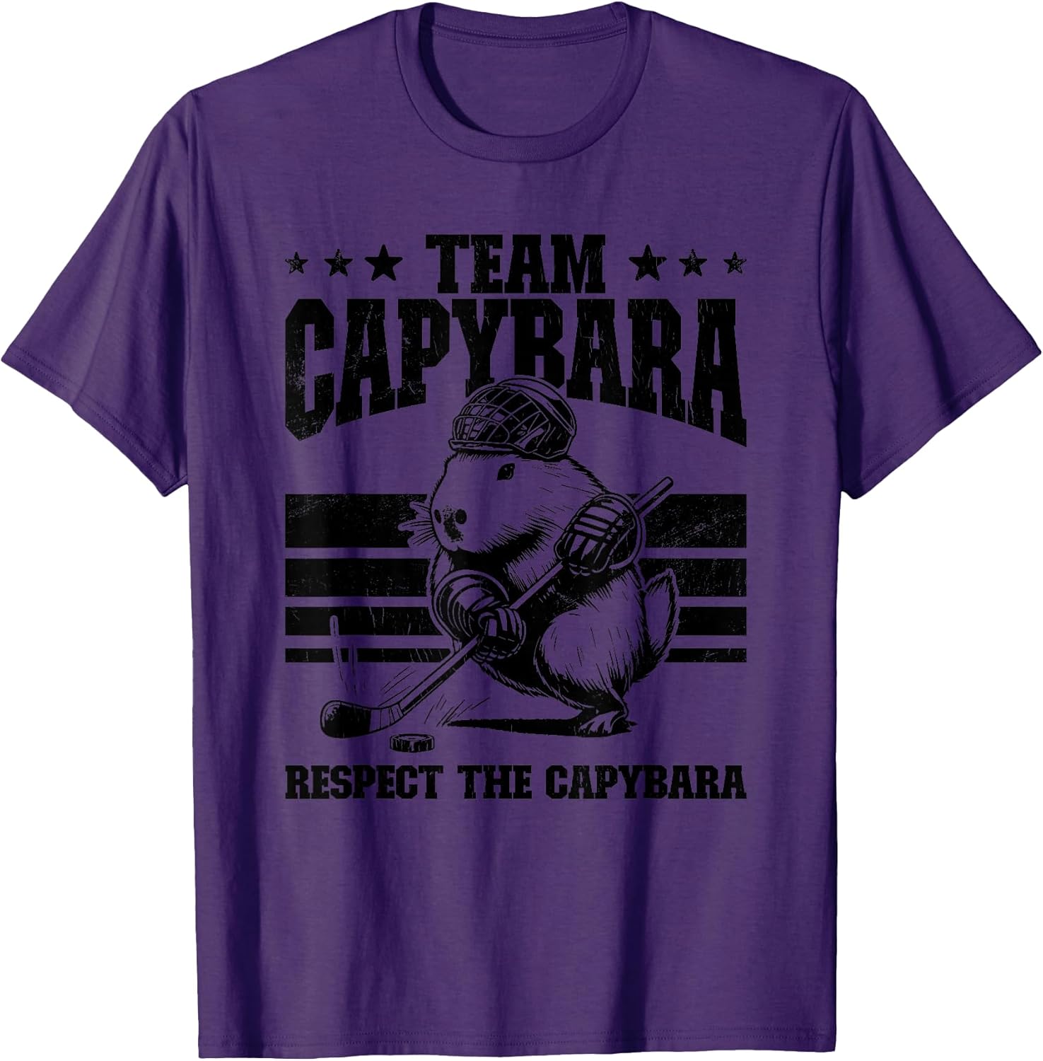Retro Capybara Hockey Stick Merch & Co