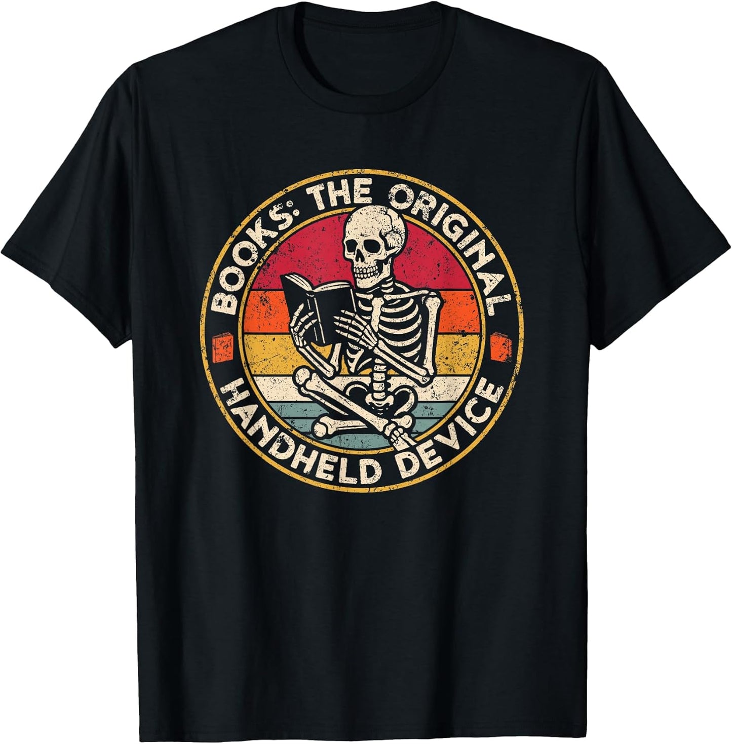Book Lovers Skeleton Retro Merch.