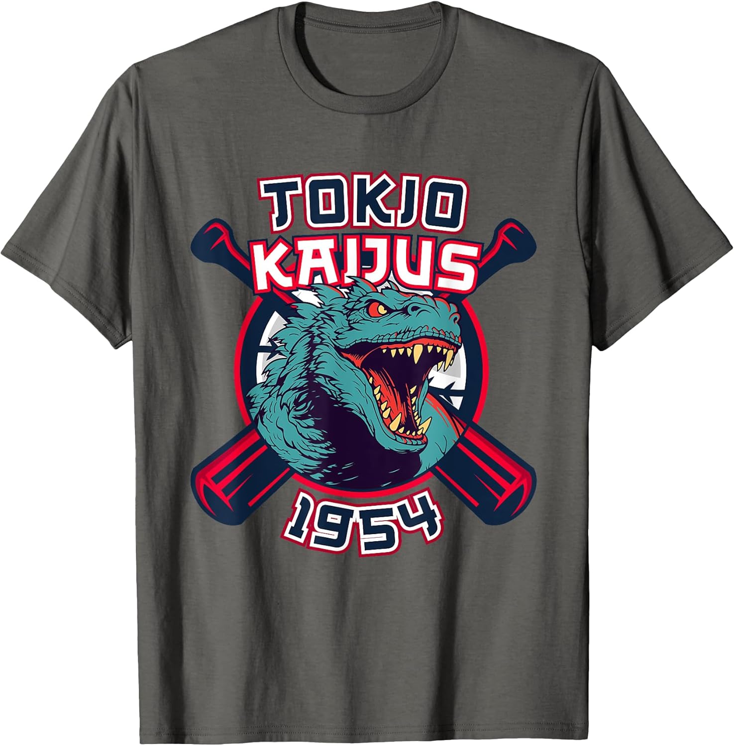 Retro 1954 Baseball Japanese Team Kaijus Fan