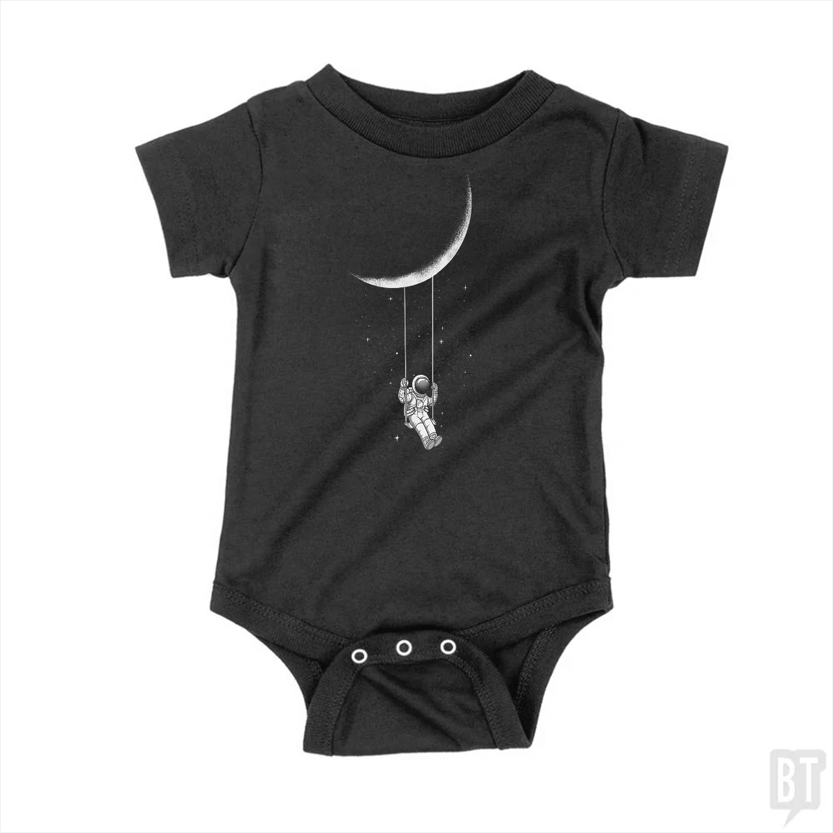 Astronaut on Moon Swing Baby One-Piece