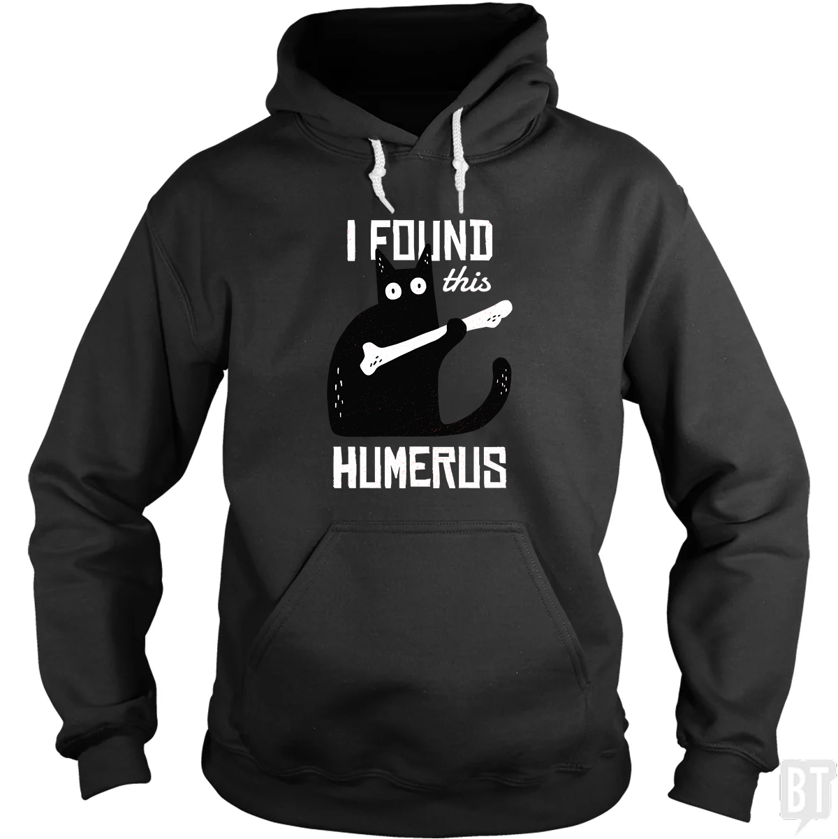 Funny Cat with a Bone Hoodie