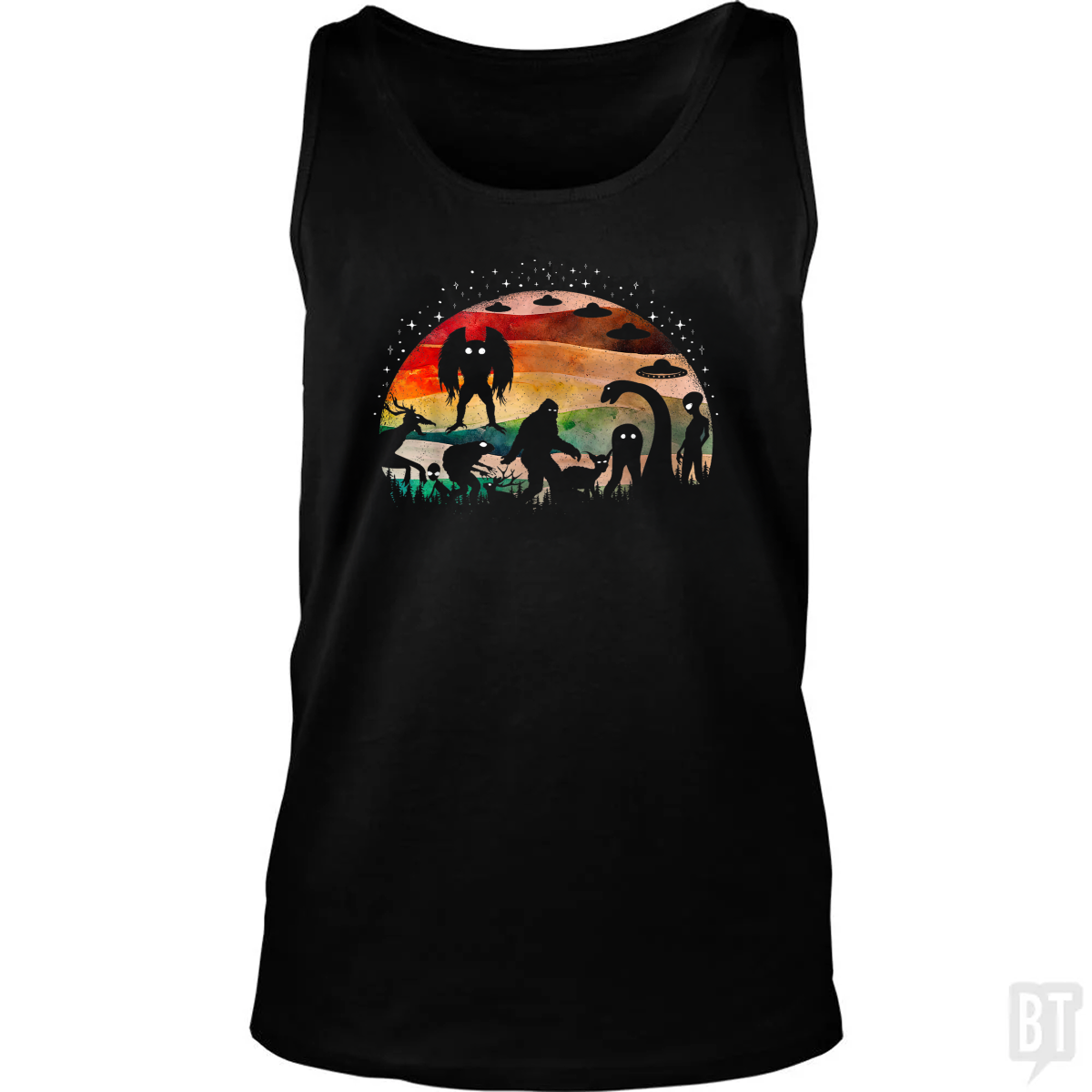 Cryptid Funny Bigfoot Tank Top