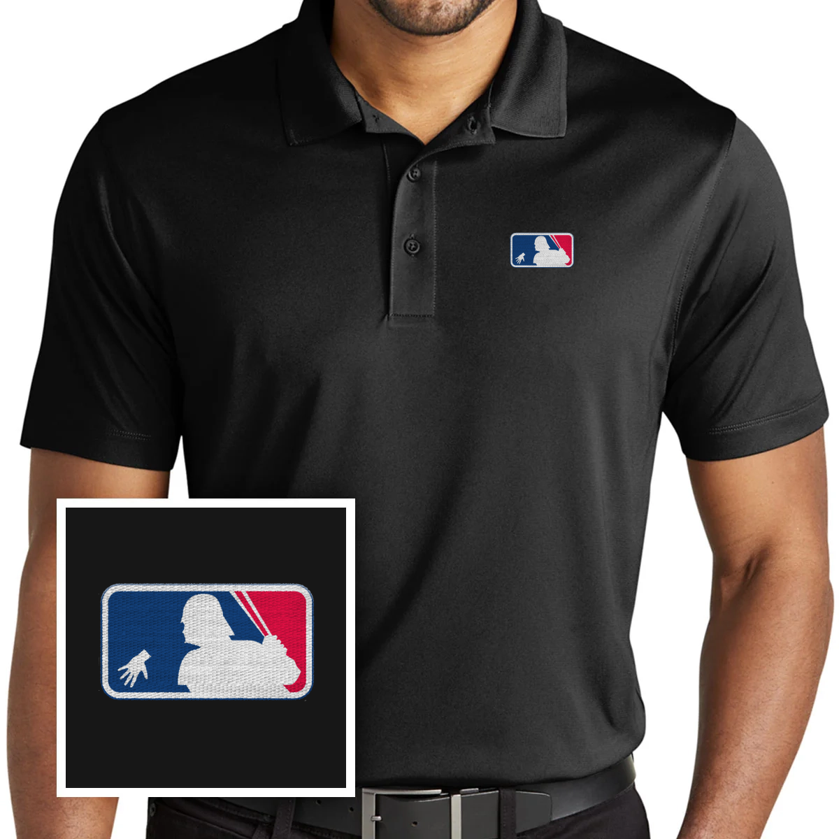 Funny Baseball Polo Shirt