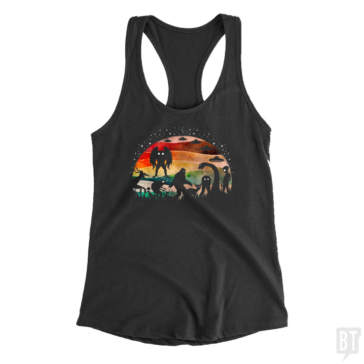 Cryptid Funny Bigfoot Tank Top