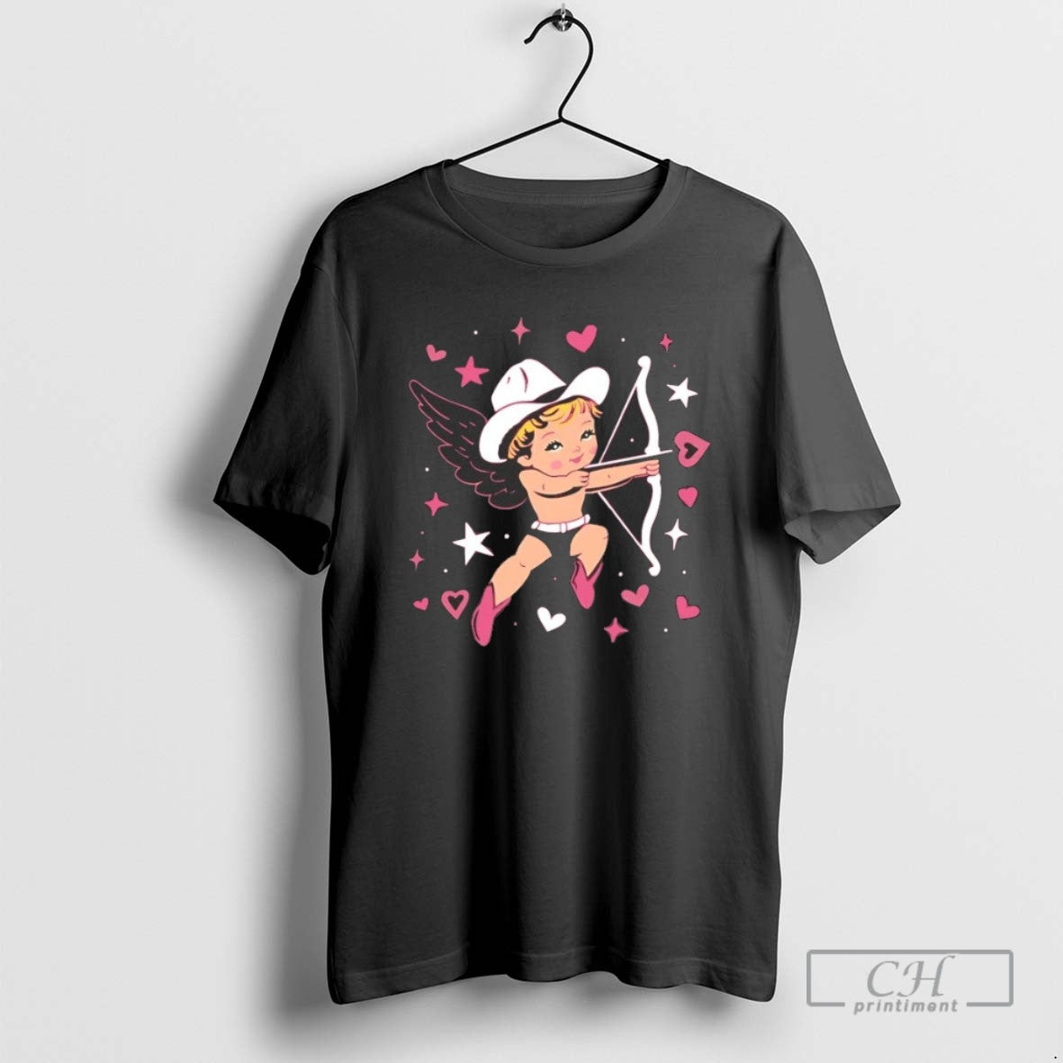 Cowboy Cupid Stars Hearts Valentines Day T Shirts
