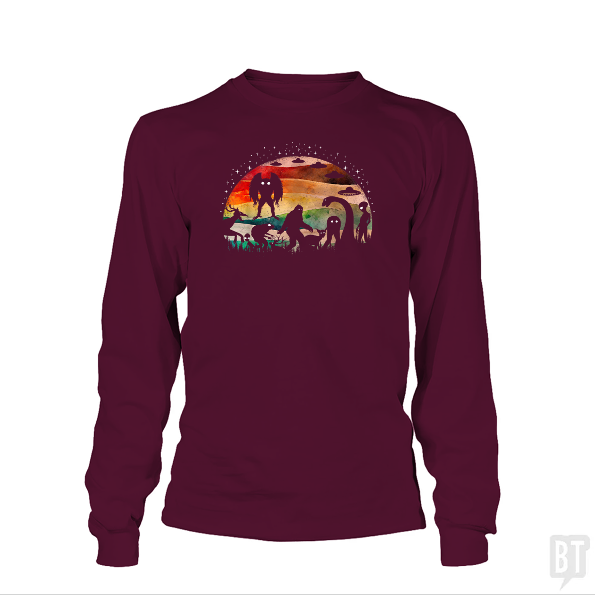 Cryptid Funny Bigfoot Long Sleeve