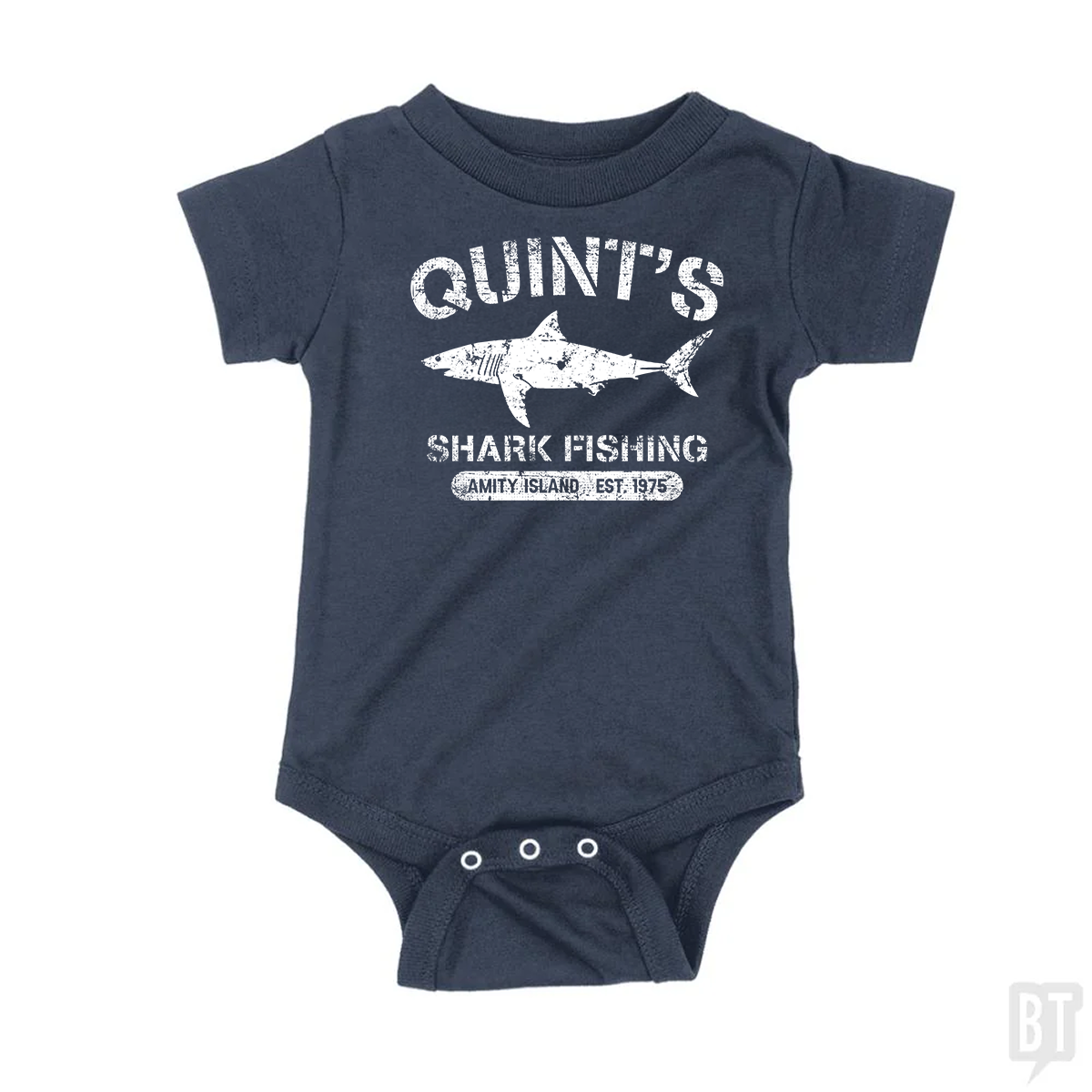 Quint's Shark Fishing  Baby One-Piece