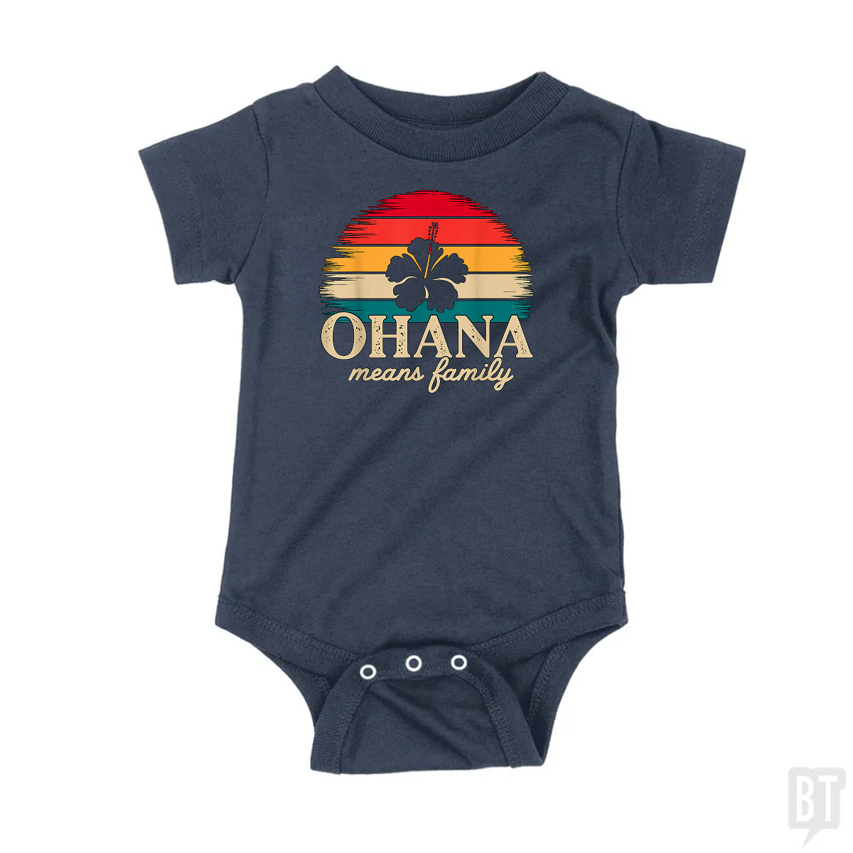 Ohana Means Family Baby One-Piece