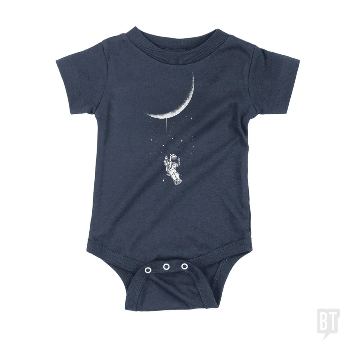 Astronaut on Moon Swing Baby One-Piece
