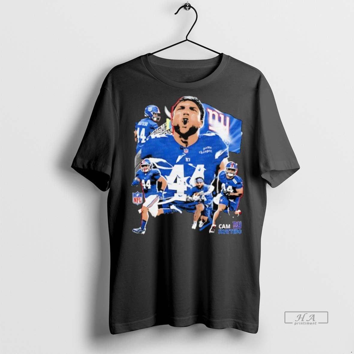 Official Trendy Cam Skattebo New York Giants Football Graphic Tee Sweater