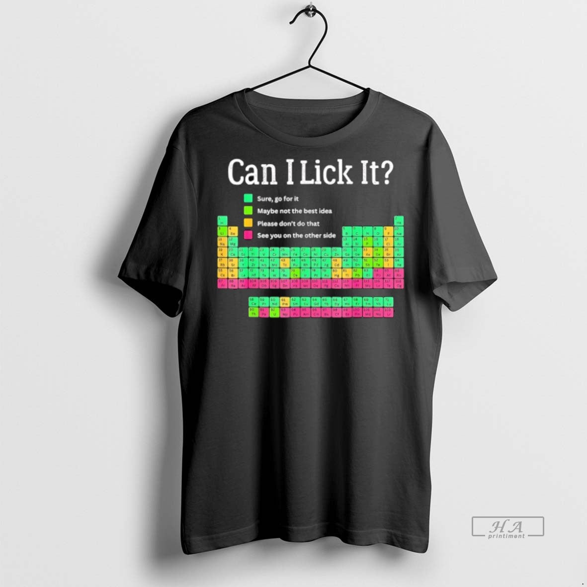Official Trendy Can I Lick It Periodic Table Tee Sweater
