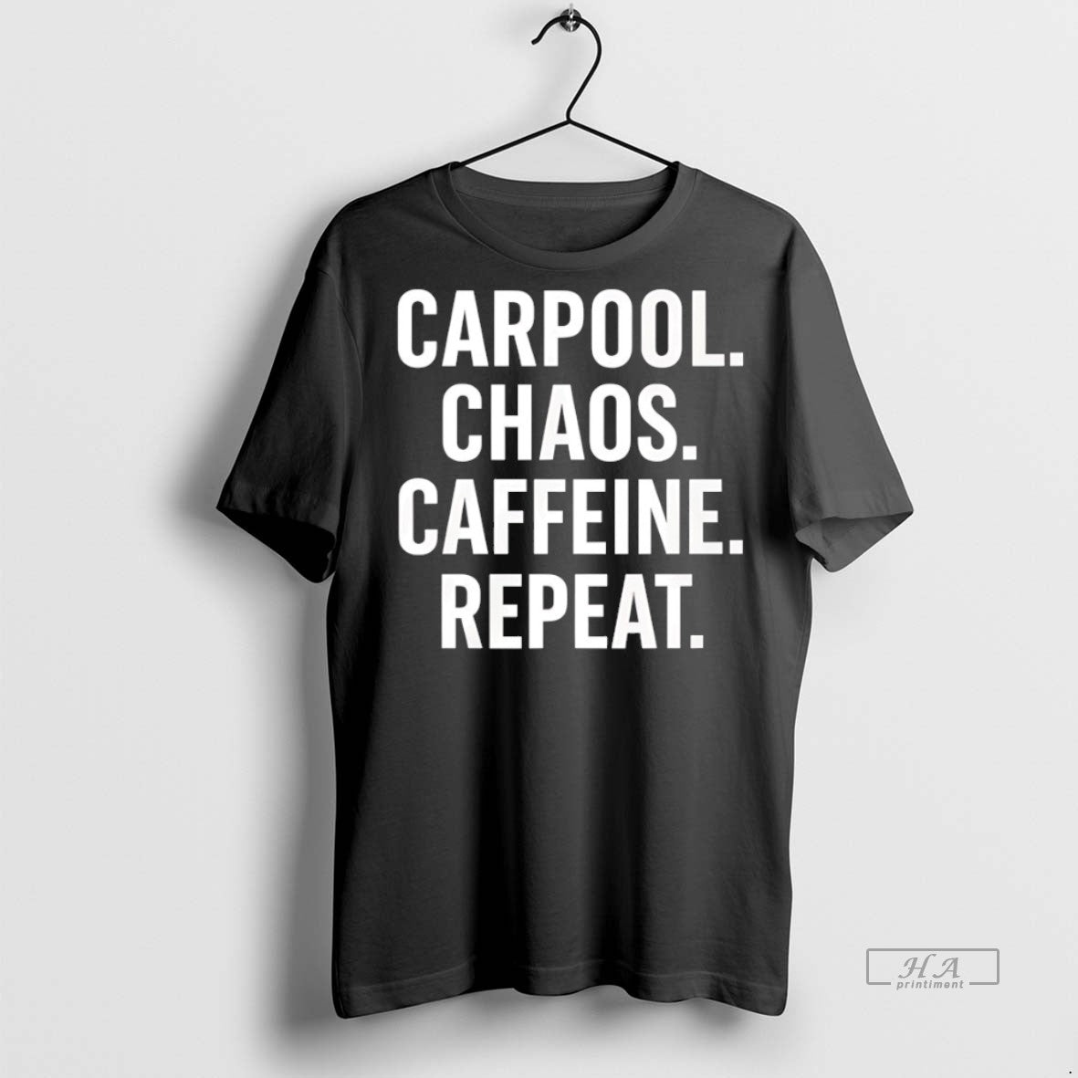 Official Trendy Carpool Chaos Caffeine Repeat Tee Sweater
