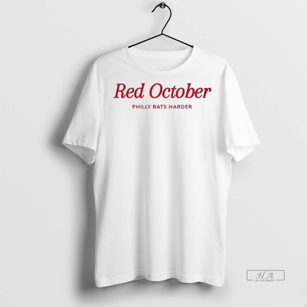 Official Trendy Philadelphia Phillies Red October Philly Bats Harder Tee Sweater