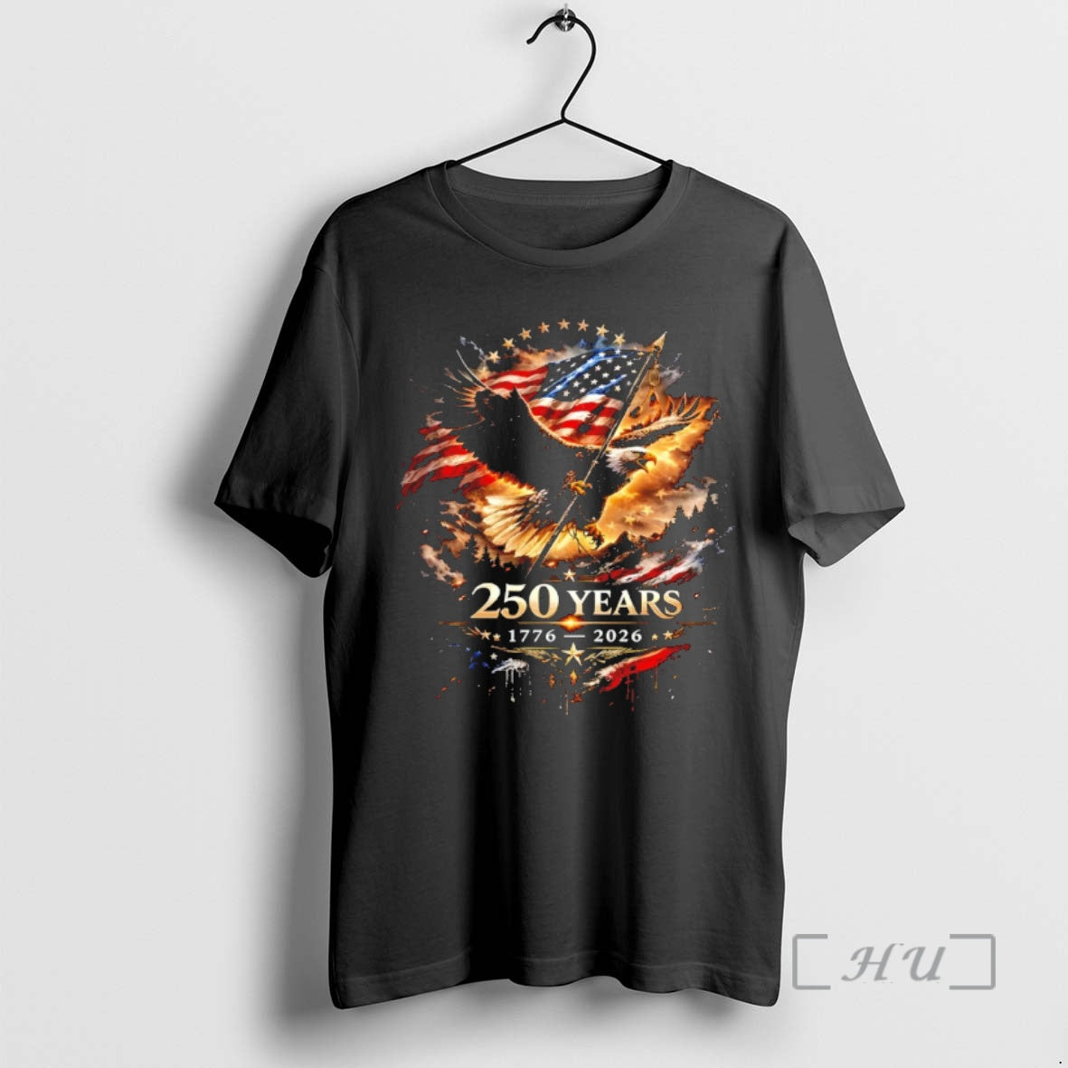 Officials 250 Years Anniversary Eagle American Flag 1776 2026 Independence Day Premium T Shirts Sweater