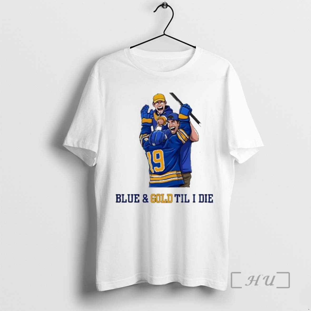 Officials Blue And Gold Til I Die Hockey Fans Goal Celebration Premium T Shirts Sweater
