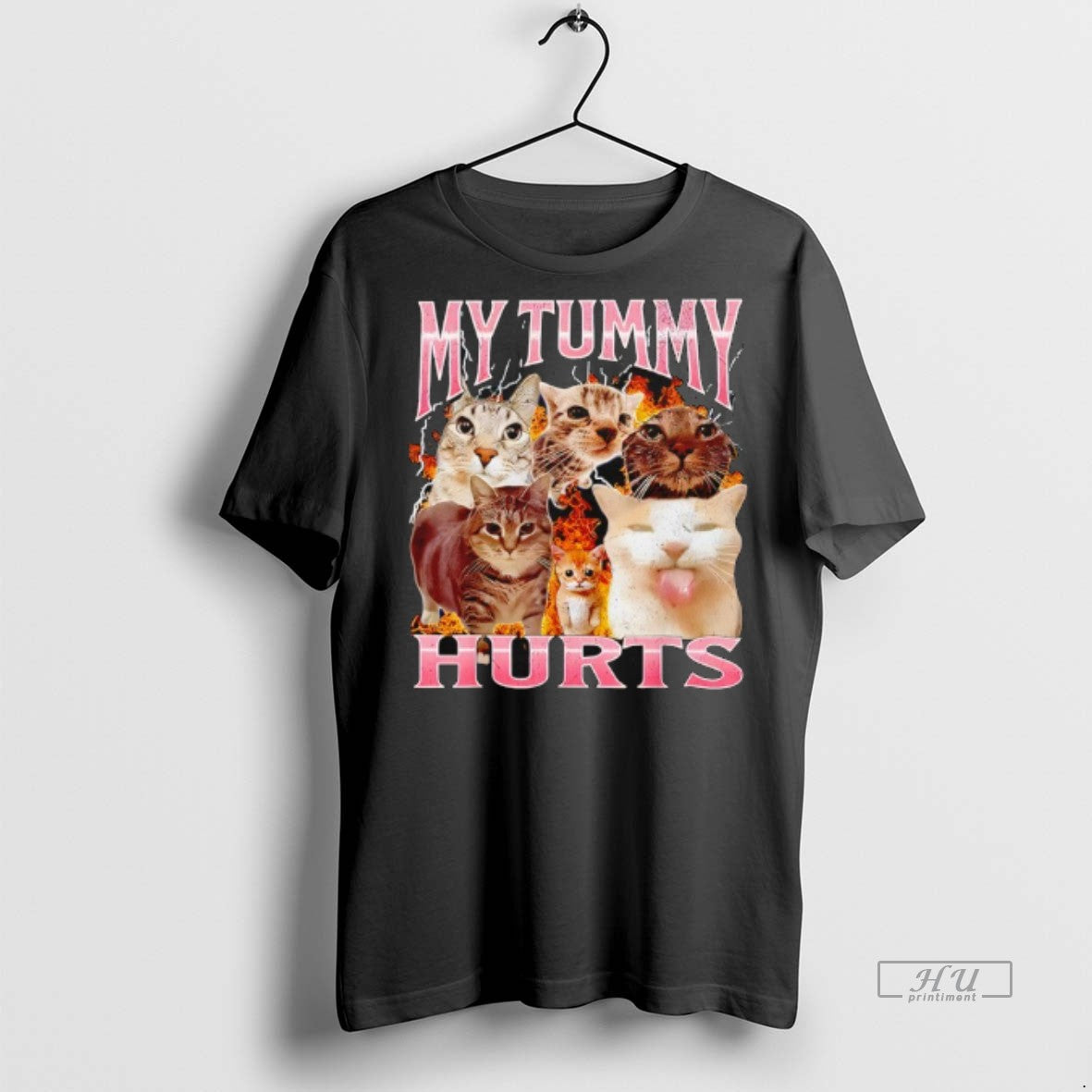 Officials Cat My Tummy Hurts Tee Shirt Sweater