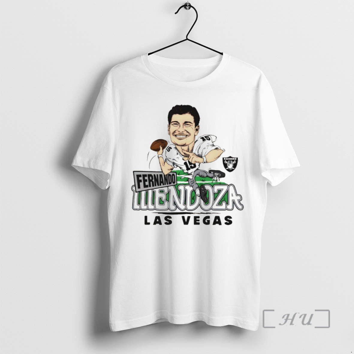 Officials Fernando Mendoza Caricature Player Las Vegas Raiders Football 2026