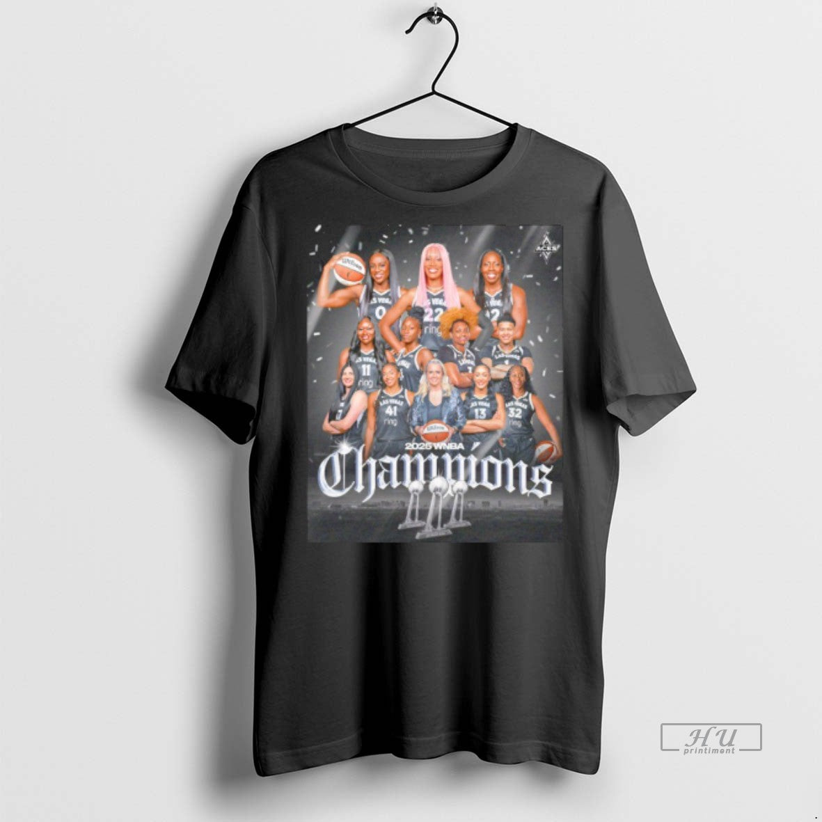 Officials Las Vegas Aces Wnba Champions 2025 Team Tee Shirt Sweater