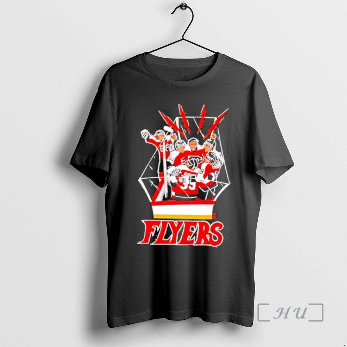 Officials Philadelphia Flyers Players Celebration Graphic Nhl Hockey
