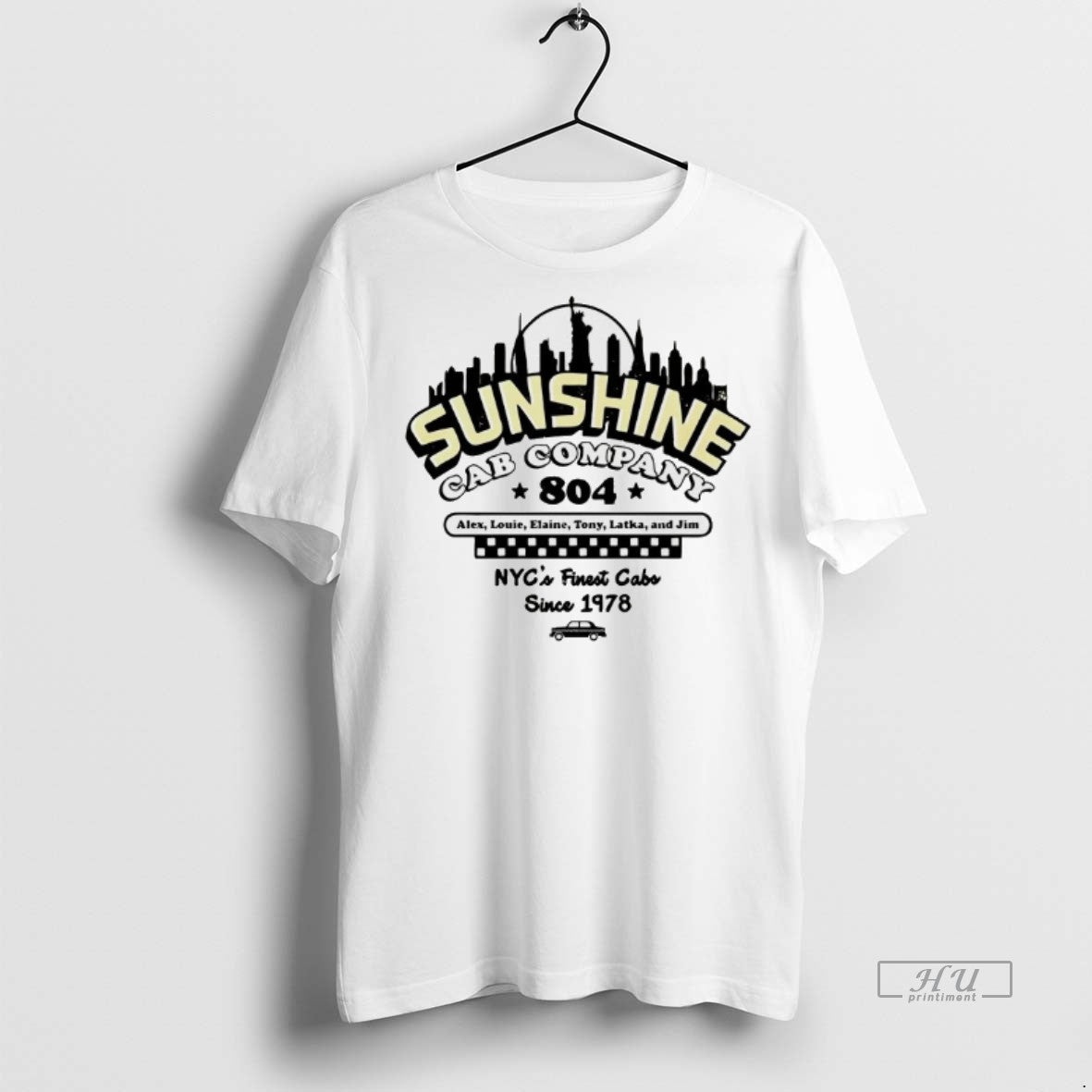 Officials Sunshine Cab Company 804 New York City Skyline Vintage Tee Shirt Sweater