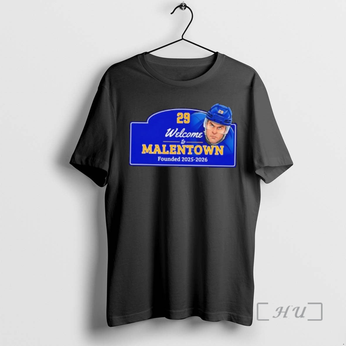 Officials Welcome To Malentown Founded 2025 2026 Number 29 Hockey Player Premium T Shirts Sweater