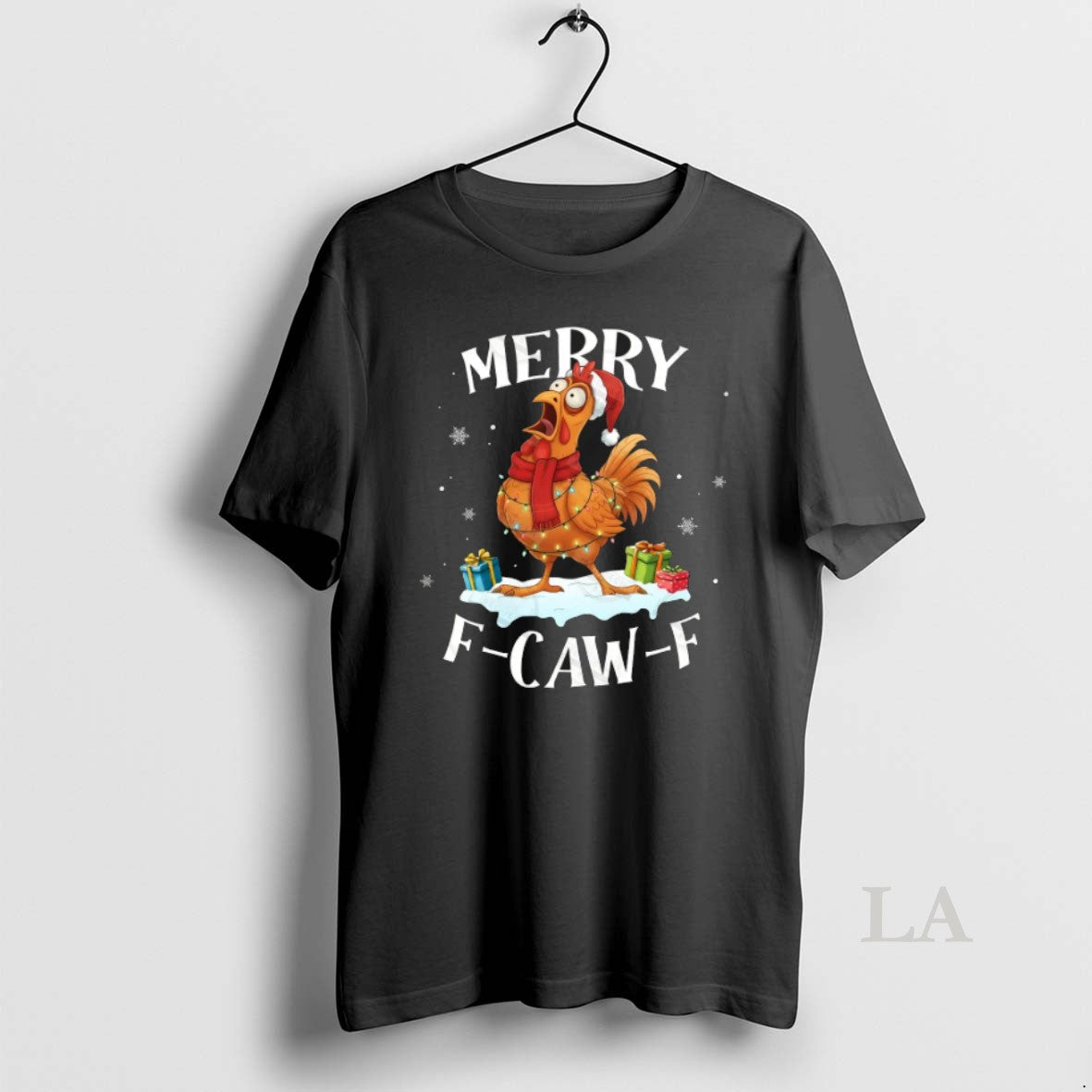 Original Merry Christmas F Caw F Chicken T Shirt Nyrb8e5tgch 1