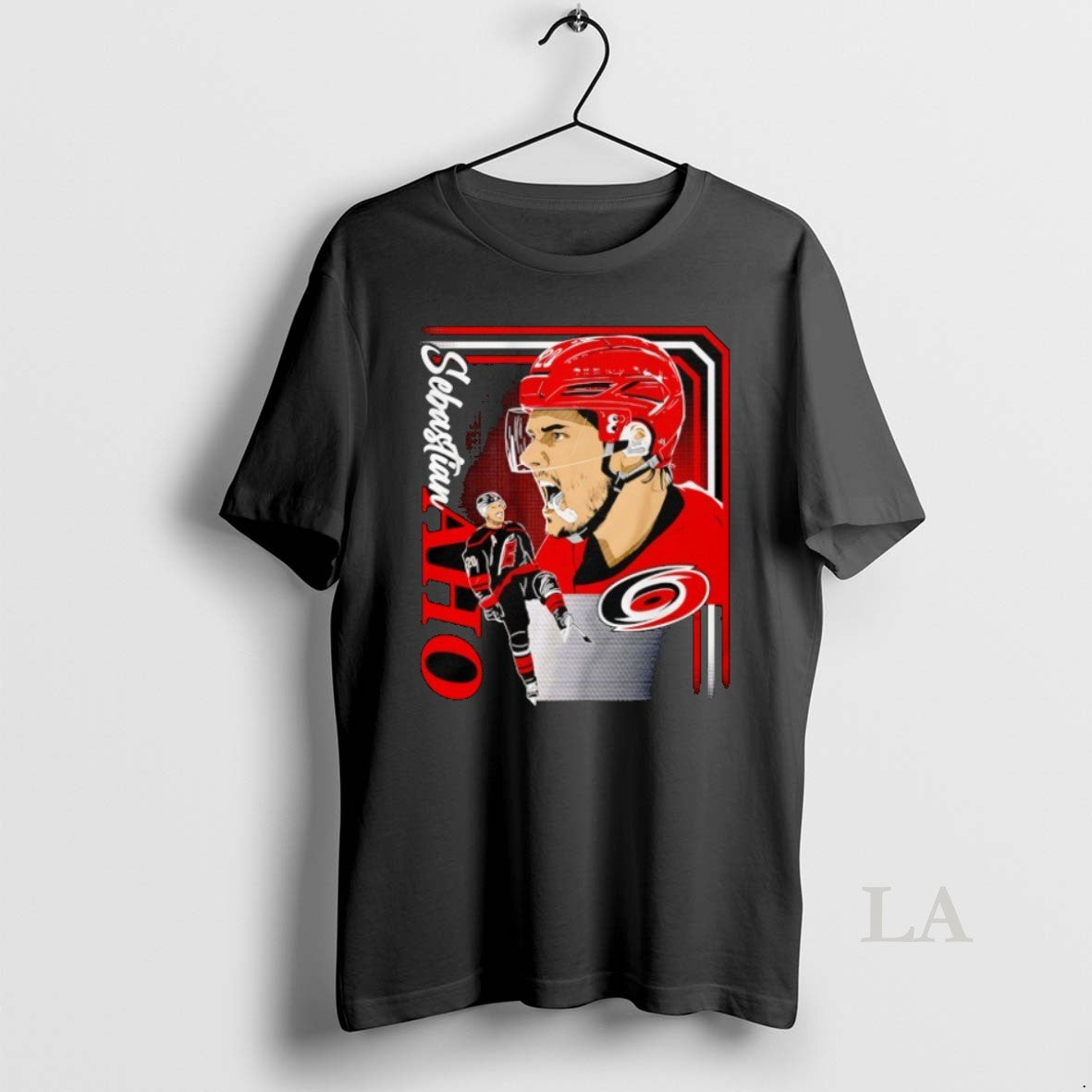 Original Sebastian Aho Carolina Hurricanes Hockey Cartoon