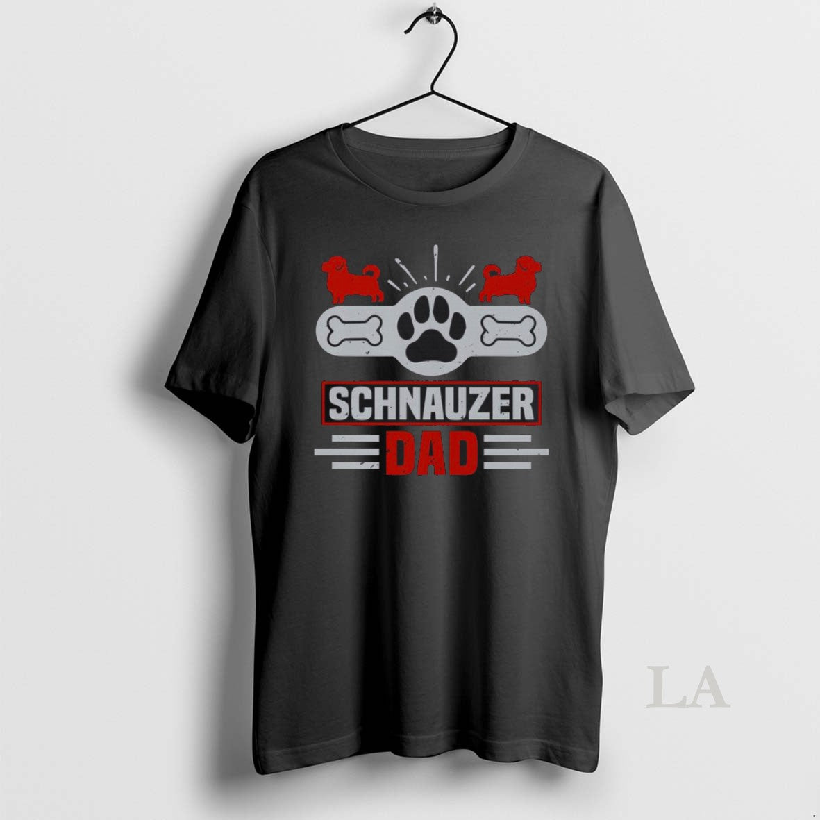 Original Miniature Schnauzer Dad T Shirt 7isbsw