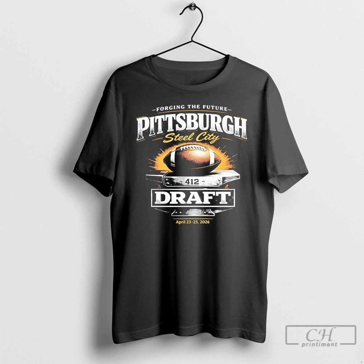 Premium Forging The Future Pittsburgh Steelers Football Steel City 412 Draft 2026 T Shirts Sweater