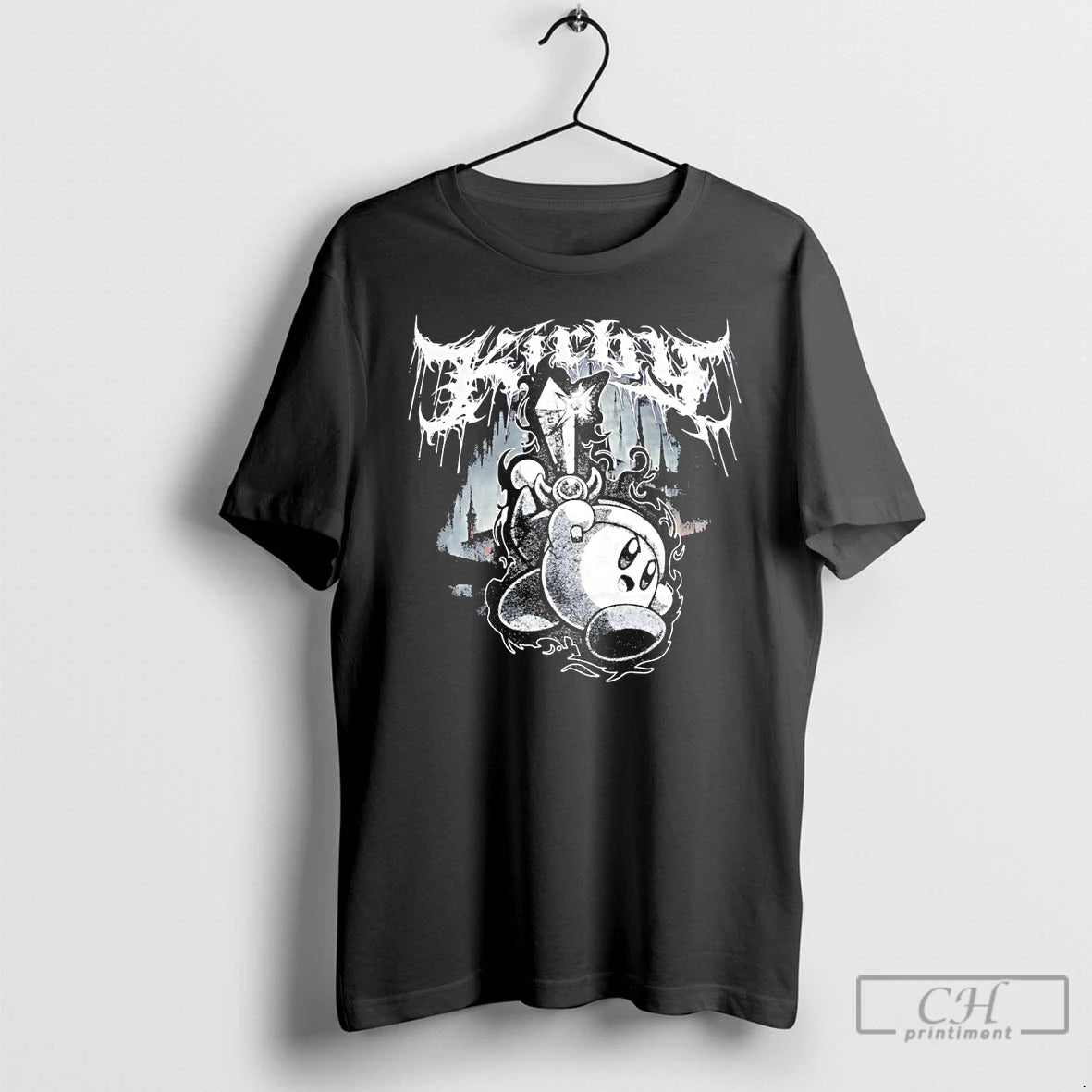 Premium Grunge Kirby Spooky Gamer Funny Meme