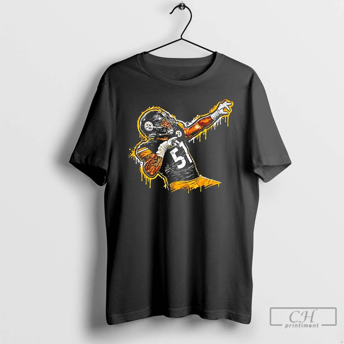 Premium Nick Herbig 51 Pittsburgh Steelers Football Graffiti 2026