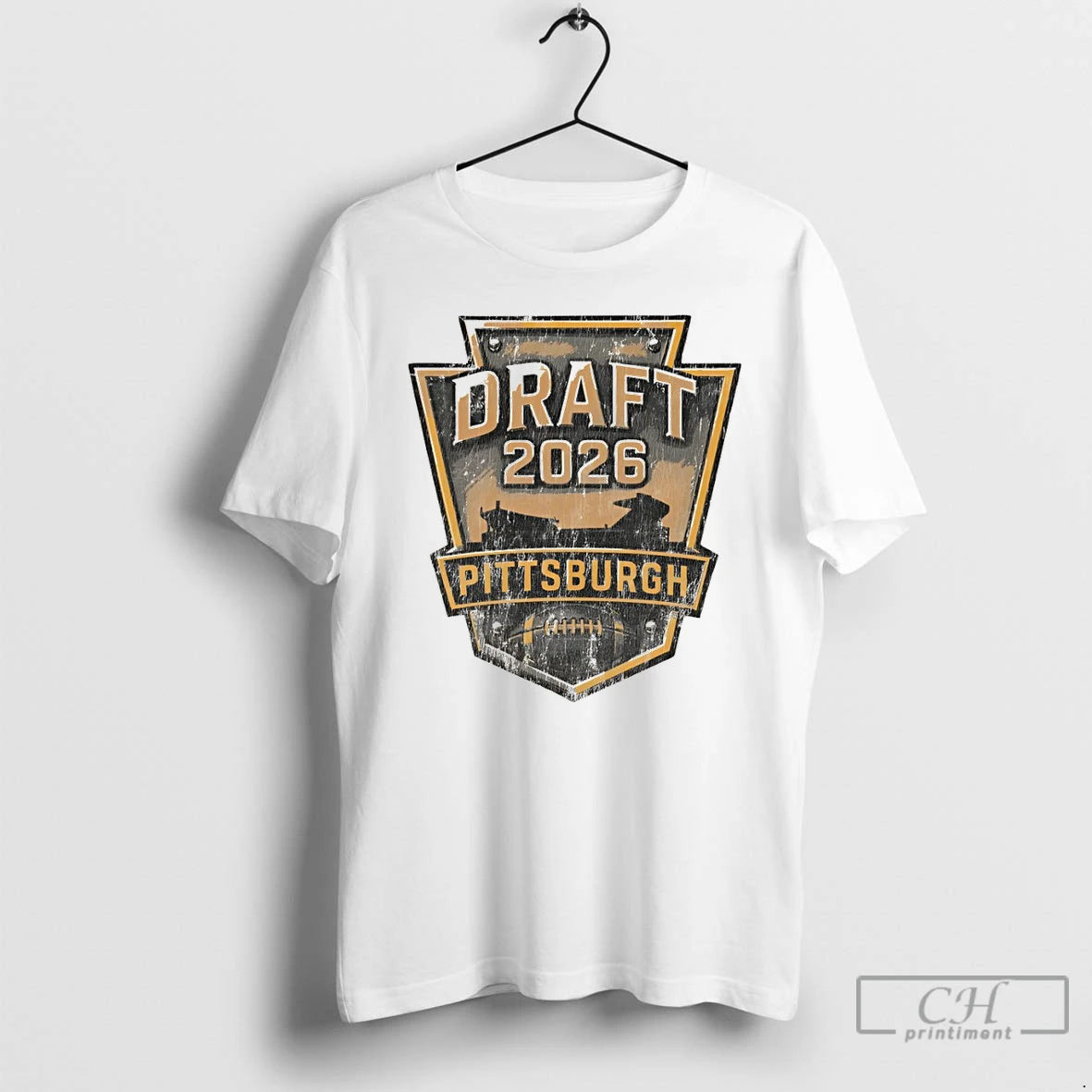 Premium Pittsburgh Draft Pittsburgh Steelers Football Keystone Gritty Badge 2026