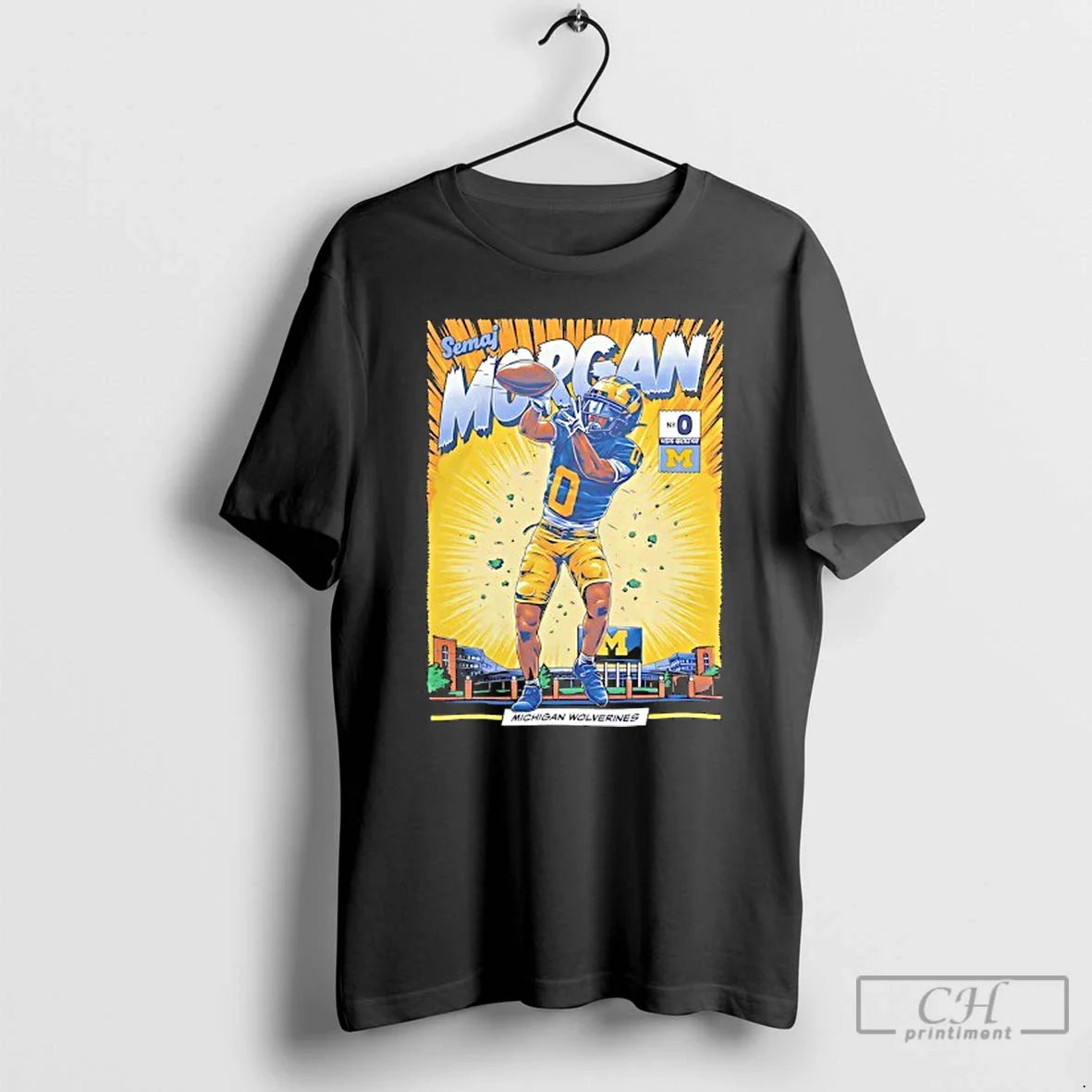 Premium Semaj Morgan Michigan Wolverines Football Ncaa T Shirts