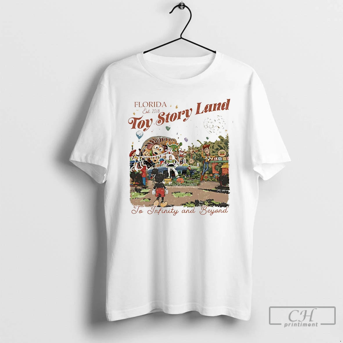 Premium Toy Story Land Disney Family To Infinity And Beyond Florida Est 2018 T Shirts