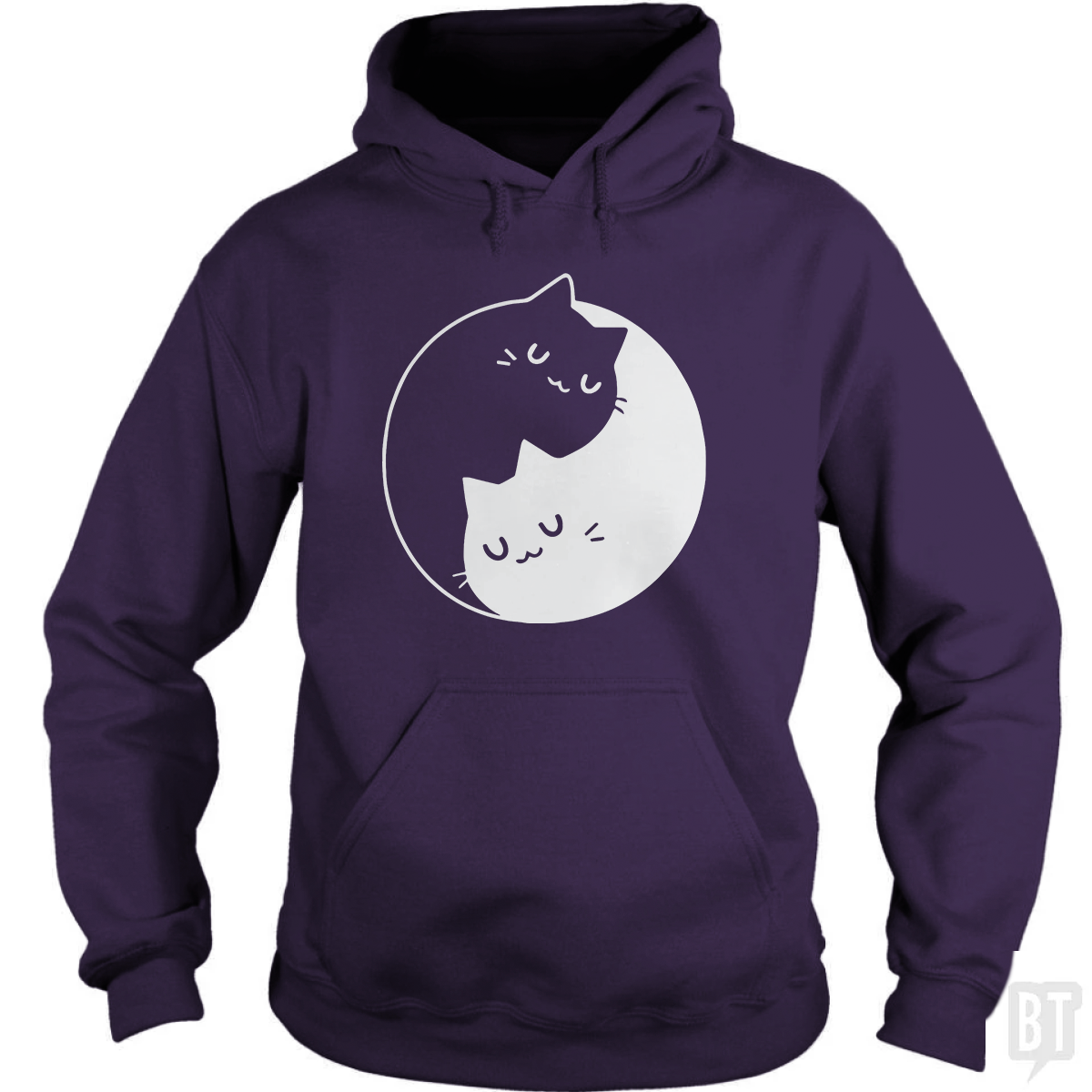 Yin Yang Cats Hoodie