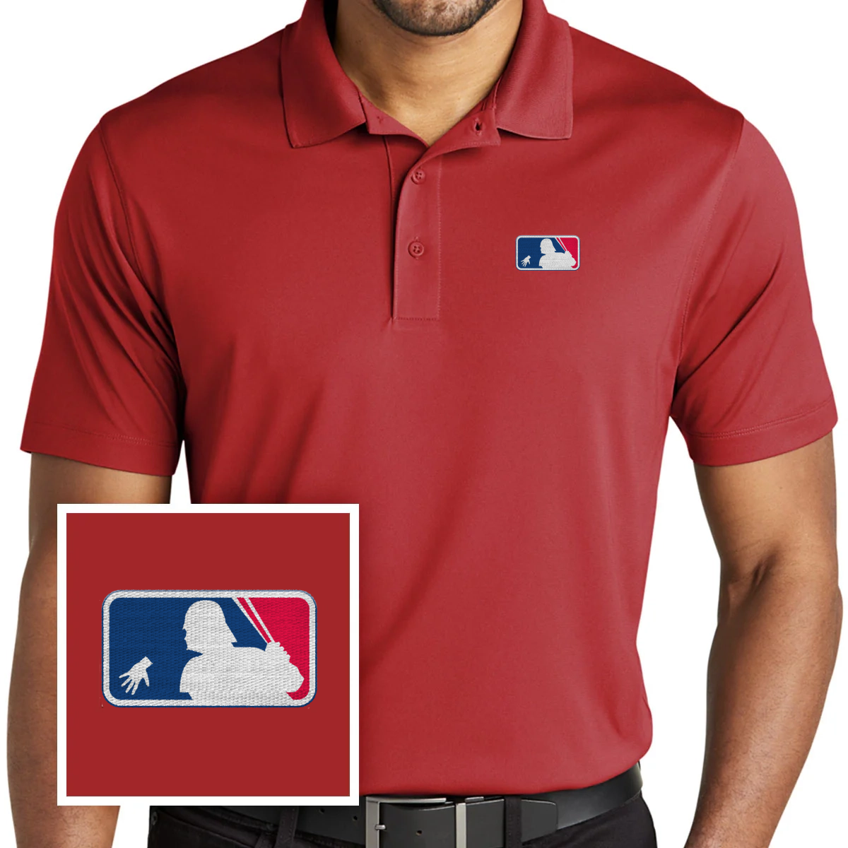 Funny Baseball Polo Shirt