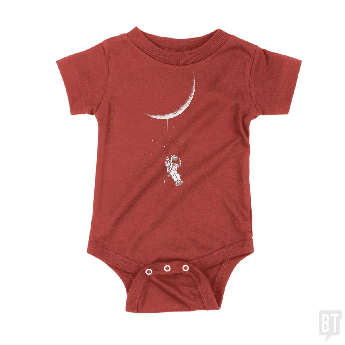 Astronaut on Moon Swing Baby One-Piece