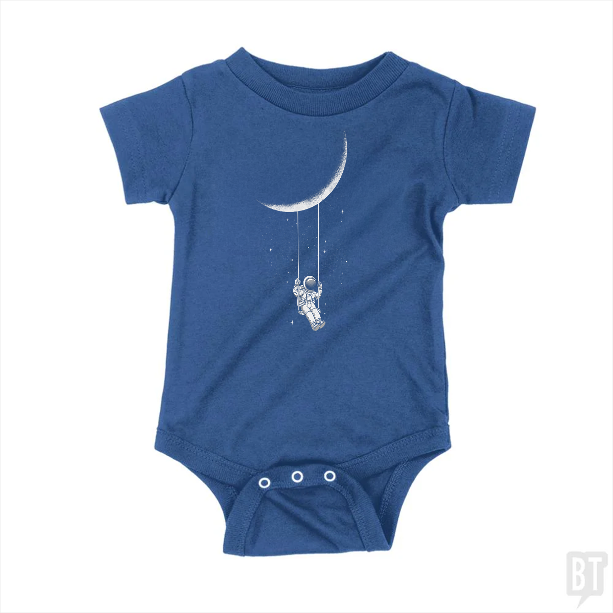 Astronaut on Moon Swing Baby One-Piece