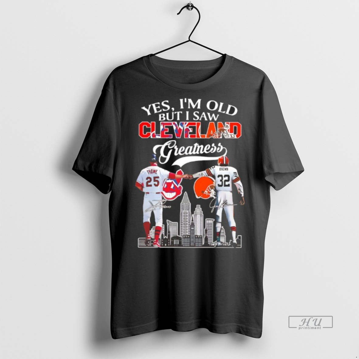 Viral Jim Thome And Jim Brown Yes Im Old But I Saw Cleveland Greatness Tee