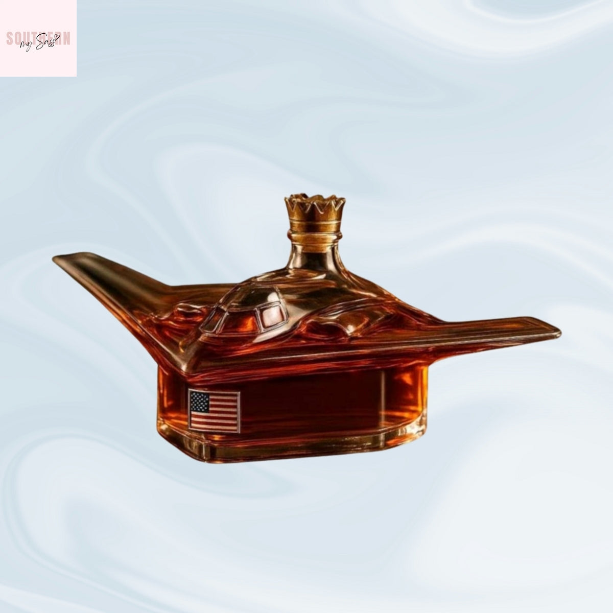 B2 Bomber Midnight Hammer Whiskey Bottle