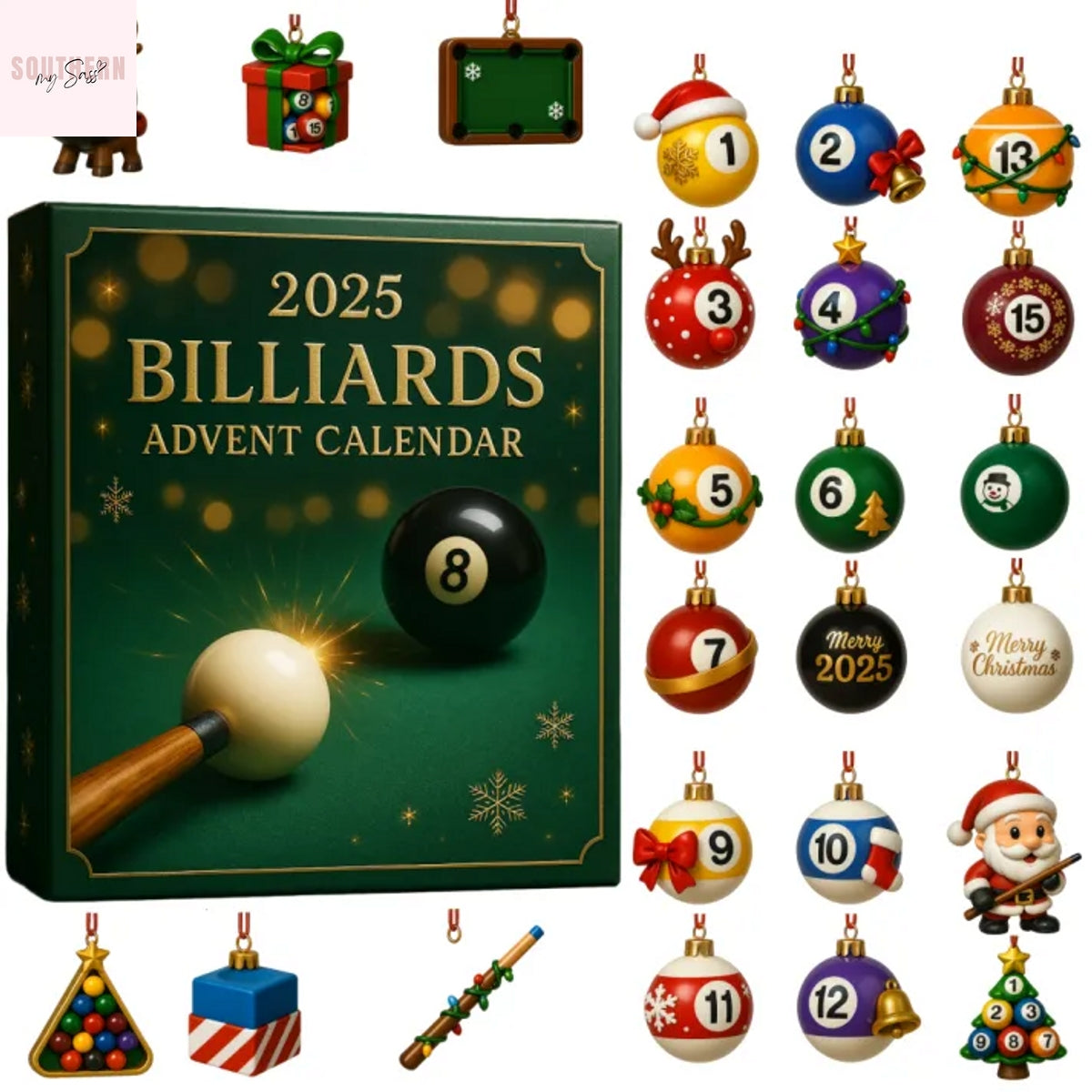 Billiards Themed 2025 Advent Calendar