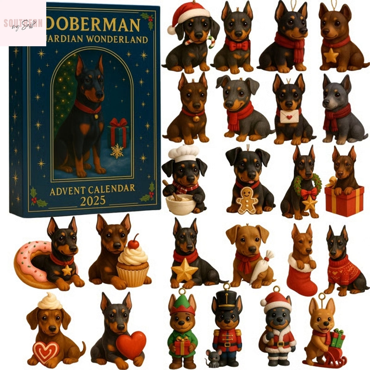 Doberman Guardian Wonderland Advent Calendar 2025