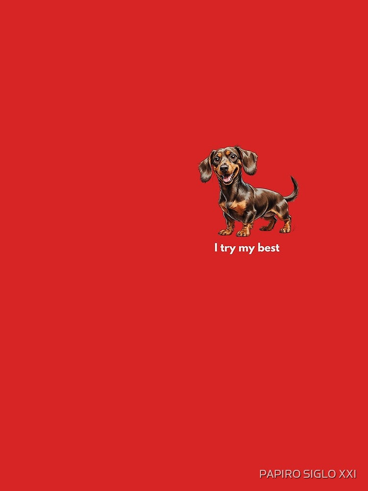 I Try My Best – Cute Scruffy Dog Illustration by PAPIRO SIGLO XXI
